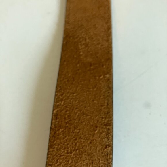 Duluth Belt Dark Brown Leather Brass Buckle Cowboy Stitched 90013 Size 40. - Picture 12 of 14